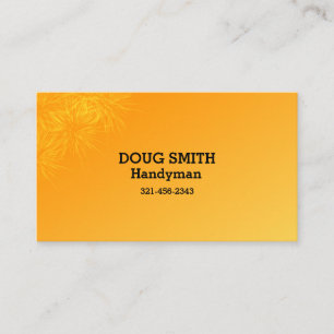 Professional Orange Business Card