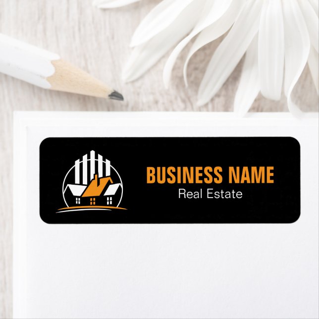 Professional Orange White Real Estate Logo (Insitu)