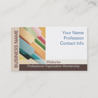 Professional Organiser Business Card