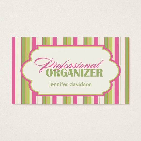 Professional Organiser Business Cards