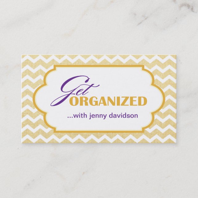 Professional Organiser Business Cards (Front)