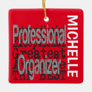 Professional Organiser Extraordinaire CUSTOM Ceramic Ornament
