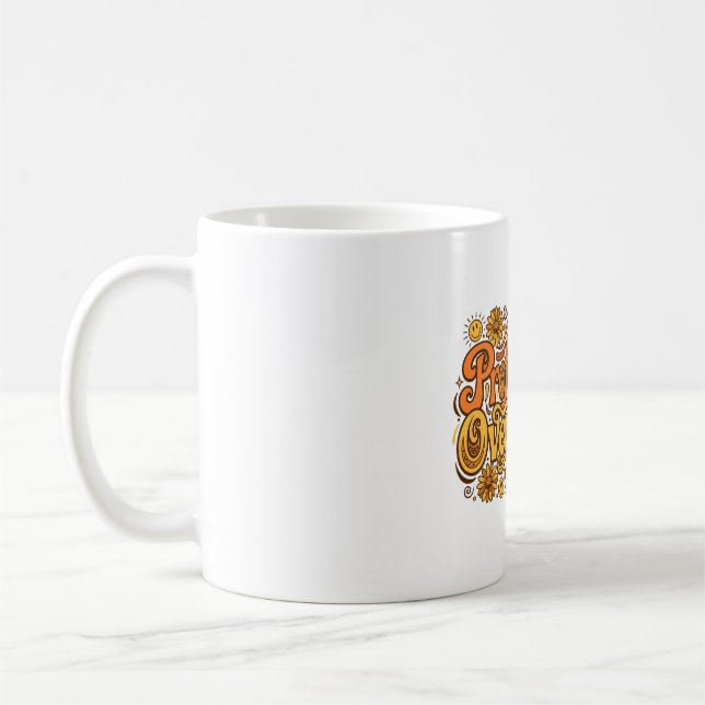 Professional Overthinker Funny Retro Coffee Mug (Left)