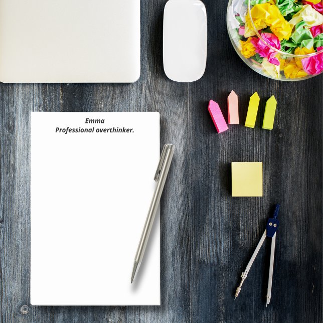 Professional overthinker, Funny, Witty, Custom Post-it Notes (Creator Uploaded)