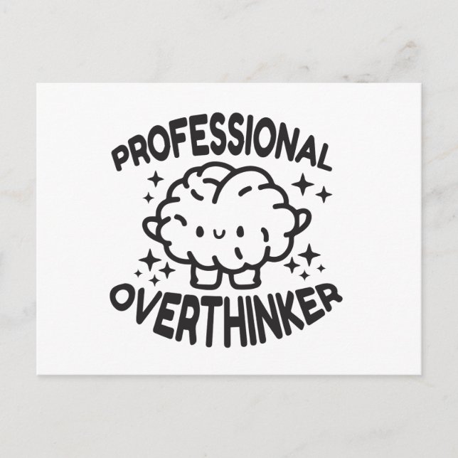 Professional overthinker  postcard (Front)