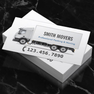 Professional Packing & Moving Business Card