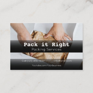 Professional Packing Shipping Moving Services Business Card