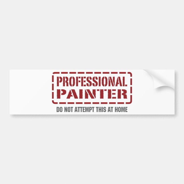 Professional Painter Bumper Sticker (Front)