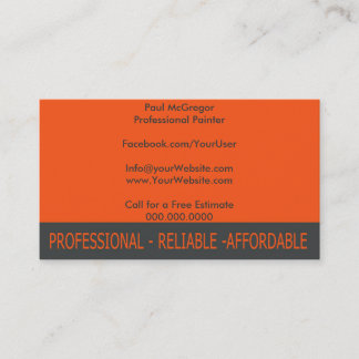 Professional Painter Business Card