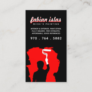 professional painter business card