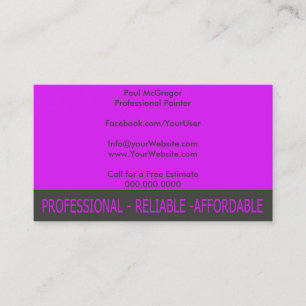 Professional Painter Business Card