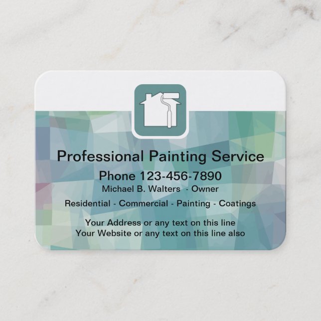 Professional Painter Business Card (Front)