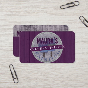 Professional painter business card