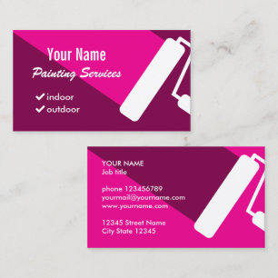 Professional painter business card template