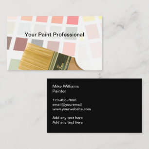 Professional Painter Business Cards Design
