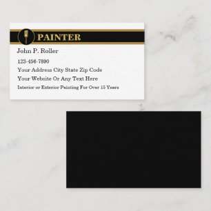 Professional Painter Classy Business Cards
