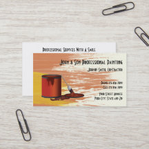 Professional Painter Contractor Business Card