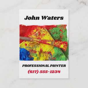 Professional Painter Painting & Decorating Busin Business Card