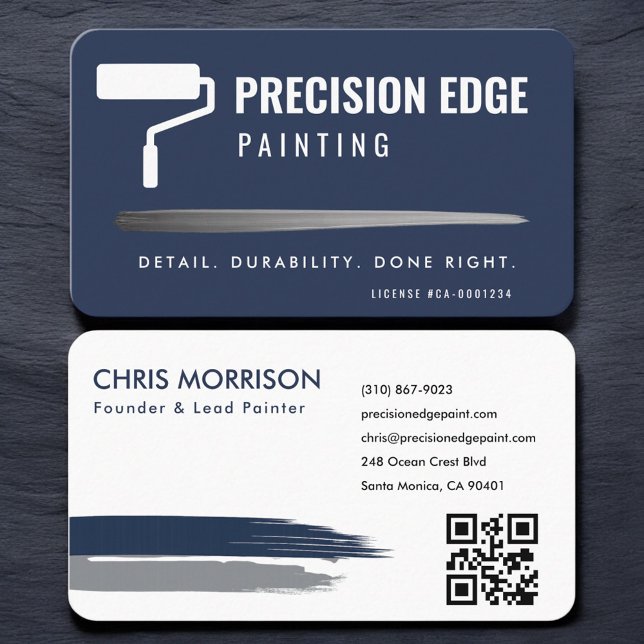 Professional Painter QR Code Business Card (Creator Uploaded)