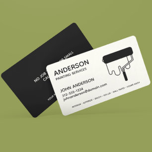 Professional Painting Black Noir Custom Business Card