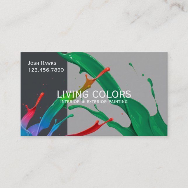 Professional Painting Company Business Card (Front)