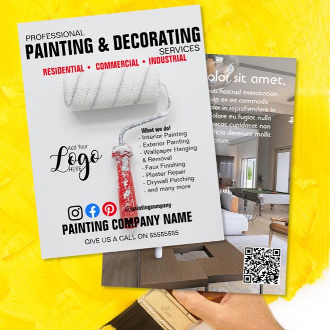 Professional Painting & Decorating Service Flyer – (Creator Uploaded)
