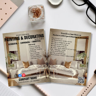 Professional Painting & Decorating Service Flyer