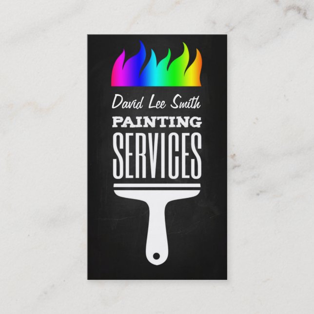 Professional Painting Service Business Card (Front)