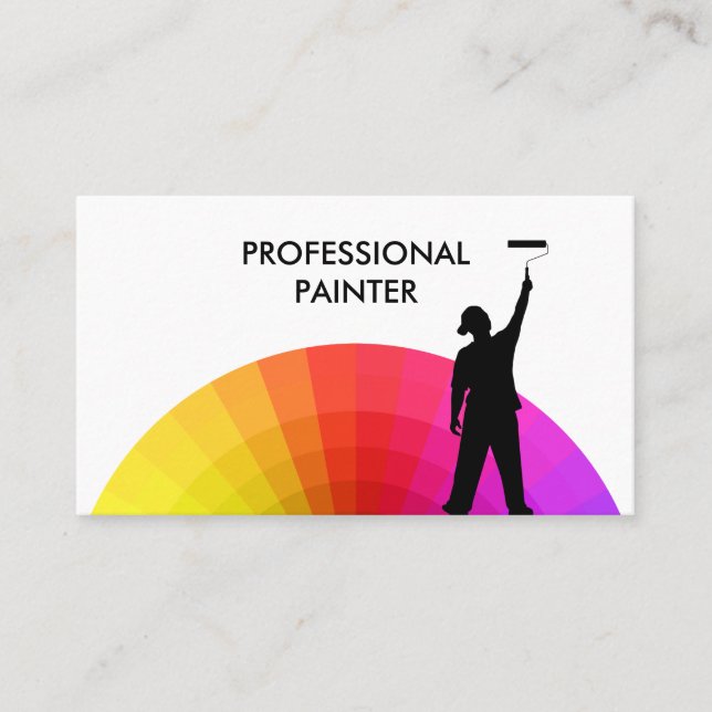 Professional Painting Service Business Card (Front)