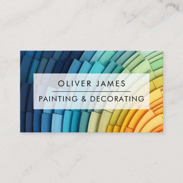Professional painting service Painter & decorator Business Card (Front)