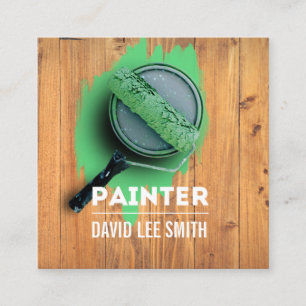 Professional Painting Service Square Business Card
