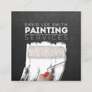 Professional Painting Service Square Business Card