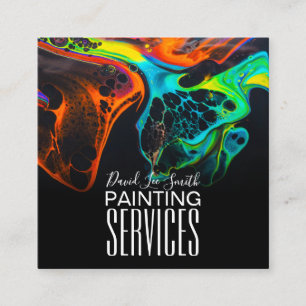 Professional Painting Service Square Business Card
