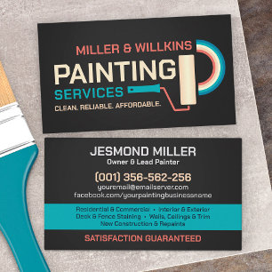 Professional Painting Services - House Painter Bus Business Card