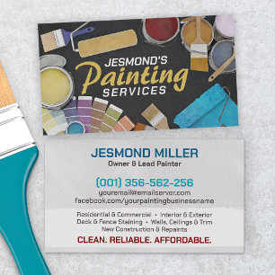 Professional Painting Services - House Painter Business Card