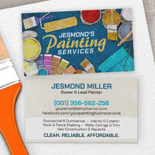 Professional Painting Services - House Painter Business Card