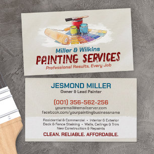 Professional Painting Services - House Painter Business Card