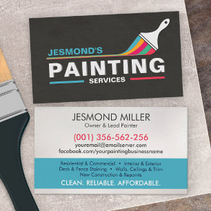 Professional Painting Services - House Painter Business Card