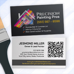 Professional Painting Services - House Painter Business Card