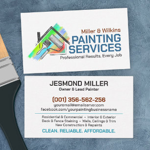 Professional Painting Services - House Painter Business Card