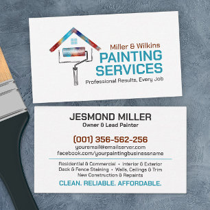 Professional Painting Services - House Painter Business Card