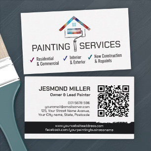 Professional Painting Services - House Painter Business Card