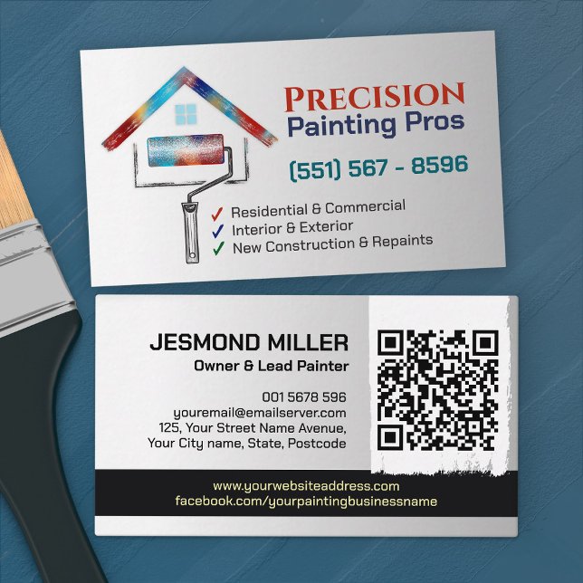 Professional Painting Services - House Painter Business Card (Creator Uploaded)