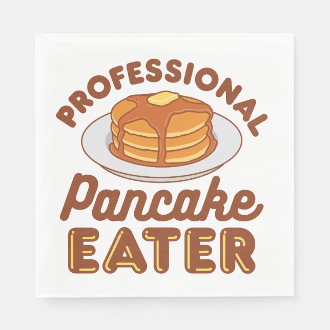 Professional Pancake Eater Napkin (Front)
