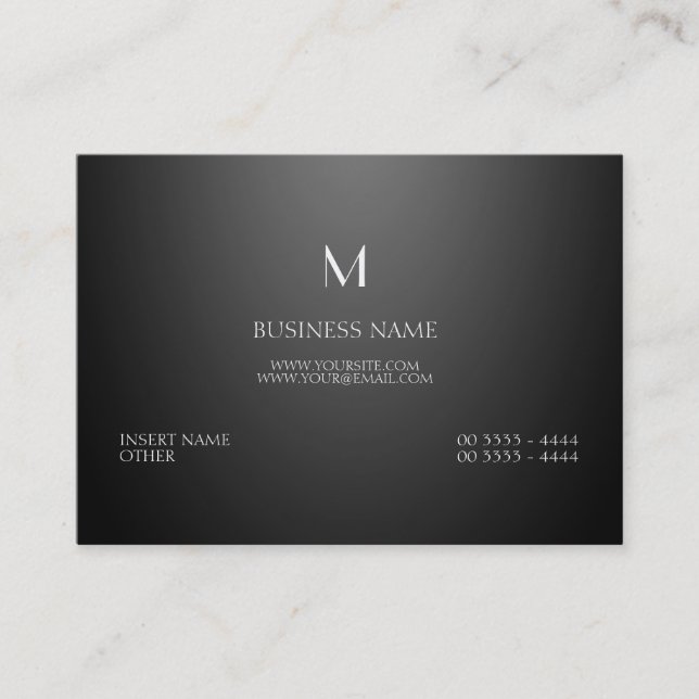 Professional Parisian Elegant Business Card (Front)