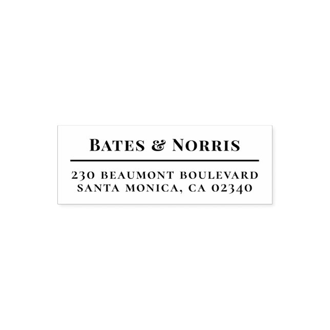 Professional Partners & Return Address Self-inking Stamp (Design)