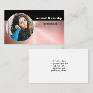 Professional Personal Security Custom Oval Photo Business Card