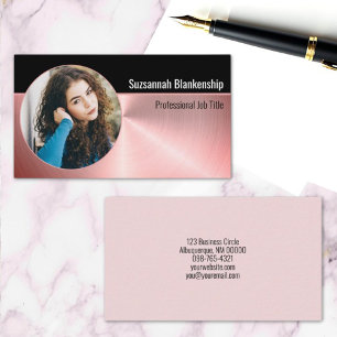 Professional Personal Security Custom Oval Photo Business Card