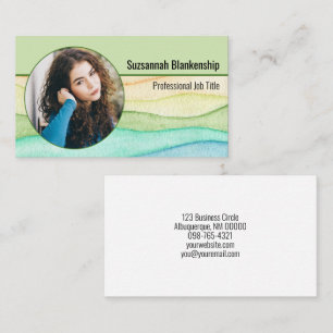 Professional Personal Security Custom Round Photo Business Card