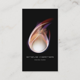 Professional Personal Trainer Baseball Coach Card
